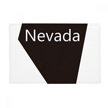 Imagem de DIYthinker Nevada Tapete antiderrapante para porta de banheiro com mapa dos Estados Unidos da América