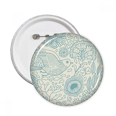 Imagem de Pintura de planta de pássaro de folha, broches, decoração de roupas, 5 peças, presente