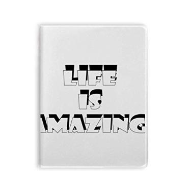 Imagem de Diário de capa macia Life Is Amazing Art Deco para presente moderno