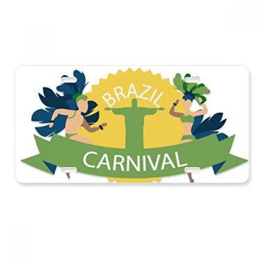 Imagem de DIYthinker Mount Corcovado Hula Brasil Carnaval Placa de Carro Decoração Acessório de Aço Inoxidável