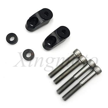 Imagem de NBX- Kit de realocação de seta frontal preta de 39 mm - 49 mm para compatível com Harley Dyna FXR Sportster