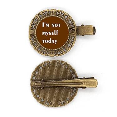 Imagem de Not Myself Bad Mood Art Deco presente moderno grampo de cabelo prendedor de cabelo
