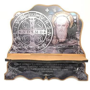 Imagem de Porta Bíblia De São Bento Madeira Mdf Preto