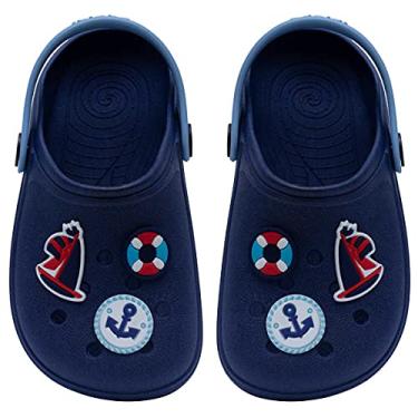 Imagem de Babuche Infantil Menino Marinheiro 12.15 (Azul Marinho, 31/32)