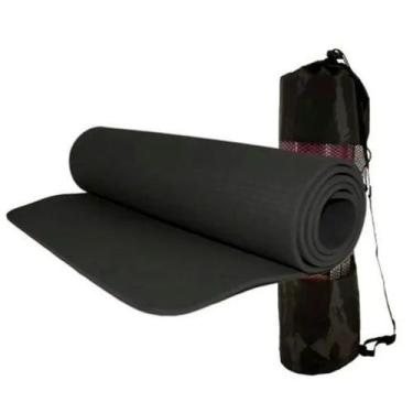 Imagem de Colchonete Tapete Para Exercício Funcional Yoga - Mbfit Preto