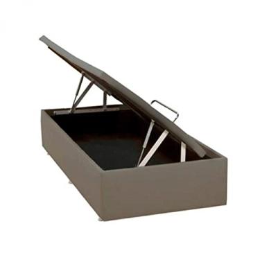 Imagem de Base Baú Phy Camurça Solteiro 88x188x39cm Ortobom Bege