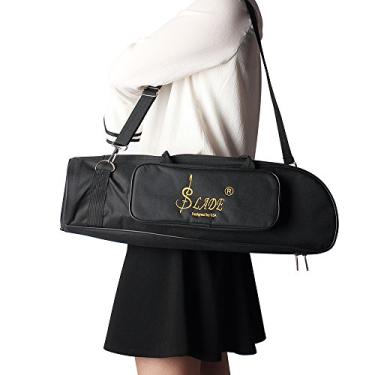 Imagem de Chusui 600D trompete Water-resistant Gig Bag Oxford pano ajustável alça de ombro único bolso 5mm algodão acolchoado