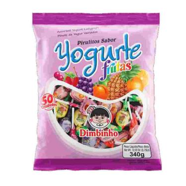 Imagem de Pirulito Yogurte Frutas Dimbinho C/65 Unid - 340g
