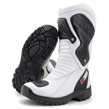 Imagem de Bota motociclista para big trail em couro legítimo semi-impermeável várias cores - Atron Shoes-Masculino