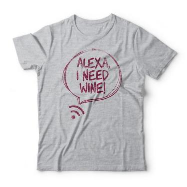 Imagem de Camiseta Alexa I Need Wine-Unissex