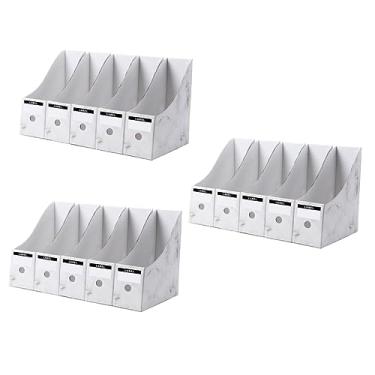 Imagem de NOLITOY 15 Peças Como Pasta De Arquivo Bancada De Rack Para Pastas Suporte De Armazenamento De Papelão Acessórios Para Documentos Estante Para Casa Estante Simples Escrivaninha Mostrado