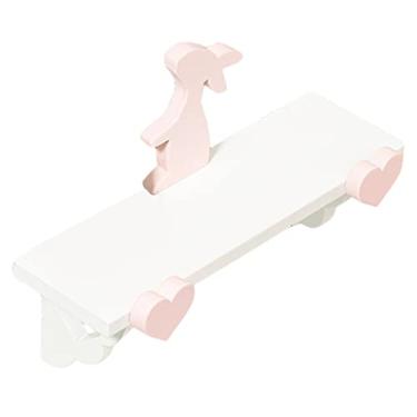 Imagem de VOSAREA Móveis Minúsculos De Decoração De Madeira Móveis De Madeira Mini Rack De Parede De Coelho Prateleira De Parede Em Miniatura Móveis De Mini Casa De Madeira Boneca Miniatura