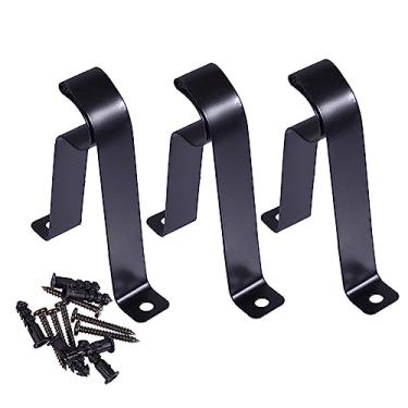 Imagem de Garneck 9 Pçs Suporte De Hardware Suportes De Haste Dupla Suportes De Cortina Acessórios Enfeitados Haste De Cortina Haste De Suporte Soquete Flange Suporte De Haste De Cortina Resistente