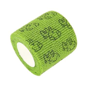 Imagem de Esquirla Bandagem elástica autoadesiva Bandagens coesivas Banda não tecida Respirável Antidesgaste Fita esportiva Fita veterinária para exercícios de unhas de, VERDE