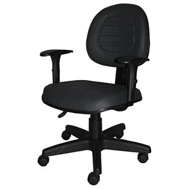 Imagem de Cadeira Giratória Gomada com Back System Braço Regulável Executiva Metal Wood Design Preto