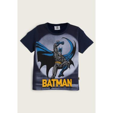 Imagem de Infantil - Camiseta Fakini Batman Azul-Marinho Fakini 102303528 menino
