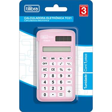 Imagem de Tilibra - Calculadora de Bolso 8 Dígitos, TC21, Rosa