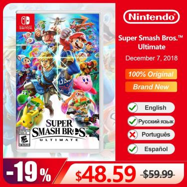 Imagem de Super Smash Bros. Ultimate Cartão de Jogo Físico Oficial para Nintendo Switch  OLED Lite  100%