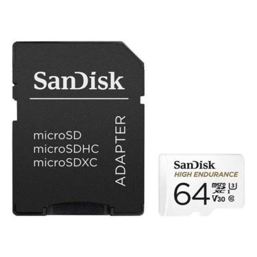 Imagem de Cartão Memória Micro Sd Sandisk 64Gb High Endurance E Adpt
