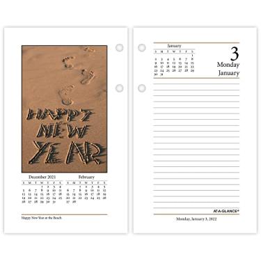 Imagem de AT-A-GLANCE Refil de calendário de mesa diário 2022 da AT-A-GLANCE, 8,8 cm x 15,24 cm, padrão, folhas soltas, fotográfico (E41750)
