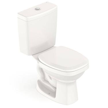 Imagem de Kit Vaso Sanitário com Caixa Acoplada e Assento Like Celite Pergamon Brilhante