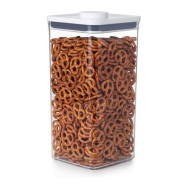 Imagem de Recipiente OXO Pop Good Grips – Armazenamento hermético de alimentos – 6 litros para alimentos a granel e mais, transparente – Quadrado