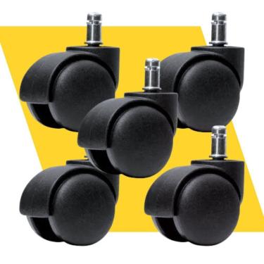 Imagem de 5 Rodas Rodinha Rodízio Para Cadeira De Escritório Giratória