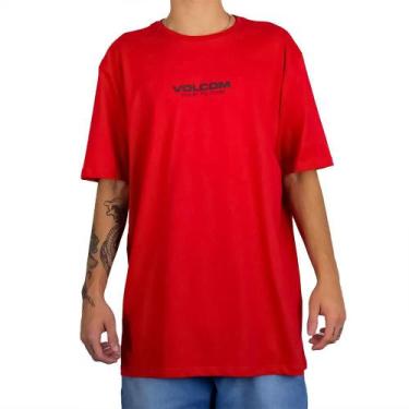 Imagem de Camiseta Volcom New Euro Sm24 Masculina Vermelho