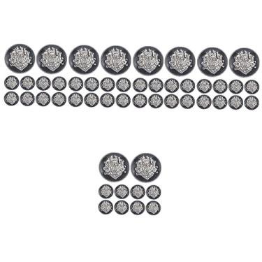 Imagem de Tofficu 50 Peças Botões De Metal Botões De Calça Botão Jeans Substituição Acessórios De Roupas Botões De Costura Botões De Blazer Botões De Prata Decoração Retrô Mistura De Decorações De