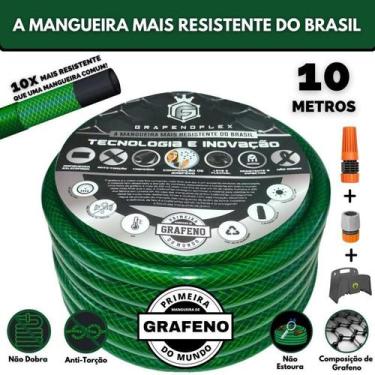 Imagem de Mangueira Grafenoflex Verde 10M - Resistente E Flexível