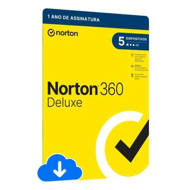 Imagem de Antivírus Norton 360 Deluxe - 5 Dispositivos 12 Meses ESD - 21405567