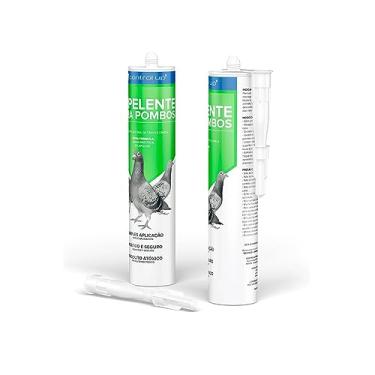 Imagem de Kit 3 Gel Repelente Pombos Morcegos Control Up Atóxico 240g Cartucho