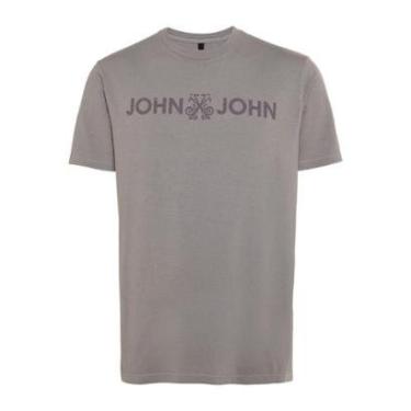 Imagem de Camiseta John John Basic Taup Masculina Cinza-Masculino