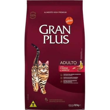 Imagem de Ração Gran Plus Gatos Adultos Carne E Arroz (10,1 Kg) - Affinity Guabi