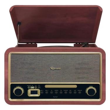 Imagem de Vitrola Turner Toca Disco C/ Bluetooth Usb Rádio E Cd Raveo
