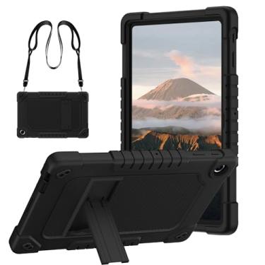 Imagem de FIEWESEY Capa para tablet Walmart Onn 11 (modelo: 100110027), capa híbrida à prova de choque resistente para crianças para Walmart Onn 28 cm Pro (modelo: 100110027) 2023 Tablet (preto/preto)