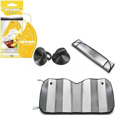 Imagem de Protetor parabrisa quebra sol carro+cheirinho vanilla choco