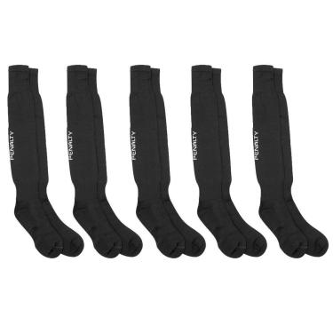 Imagem de Kit 05 Meião Futebol Infantil Preto Matis Viii Penalty-Unissex