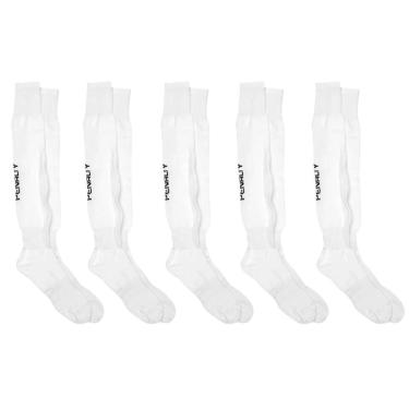 Imagem de Kit 05 Meião Futebol Infantil Branco Matis Viii Penalty-Unissex