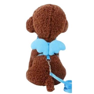 Imagem de Peitoral com Guia modelo Anjo para Gato (Safira)