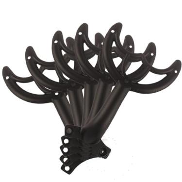 Imagem de ZIYOUGOU Braços de substituição para ventilador de teto com acabamento branco de 106 cm - 5 peças, (preto).