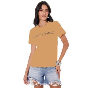 Imagem de Camiseta Sommer Saint Tropez Bege Belgati Tam. M-Feminino