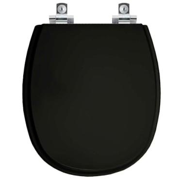 Imagem de Assento Sanitário Soft Close Loren One Preto para vaso Lorenzetti