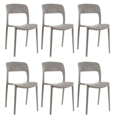 Imagem de Kit 6 Cadeiras Nina Design Interior Exterior
