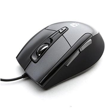 Imagem de Mouse para computador com roda óptica USB sem ruído 1600 DPI super silencioso JNL-101K preto silencioso