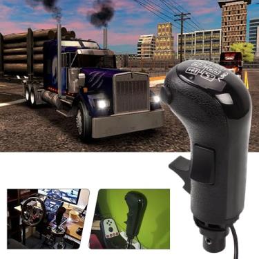 Imagem de RASTP USB American Truck Simulator Shifter, Gearshift Knob for ATS & ETS2 Games Compatible with Logitech G27 G29 G920 Thrustmaster TH8A Fanatec SQ, PC Sim Racing Shifter (Style 1)