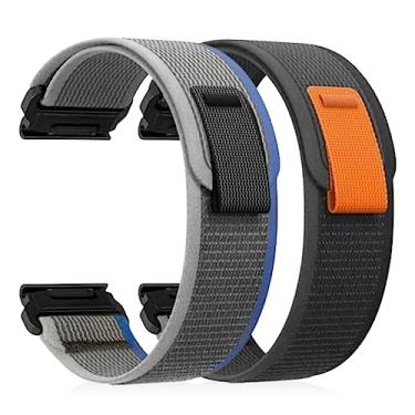 Imagem de Zeit Diktator Pulseiras de relógio de ajuste rápido de 26 mm compatíveis com Garmin Fenix 8 51 mm 7x 6x Pro Tactix 7 pro 5x plus Enduro 3 2, pulseira de relógio de nylon Alpine Loop para Fenix 3/3HR
