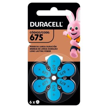 Imagem de Pilha Auditiva Tamanho 675 Cartela Com 6 Unidades