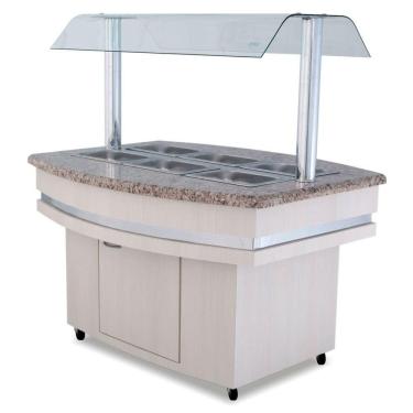 Imagem de Buffet Self Service Quente 08gns Bf002 Frilux Buffet Quente Linha Luxo 8 Cubas 220v