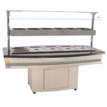 Imagem de Buffet Self Service Conjugado 10gns Rf130 Frilux Buffet Quente E Frio 220v